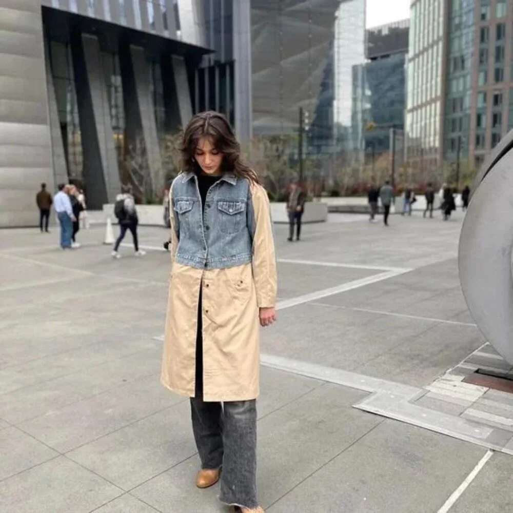 Galita Hybrid Denim Trench Coat - Picture 6 of 16